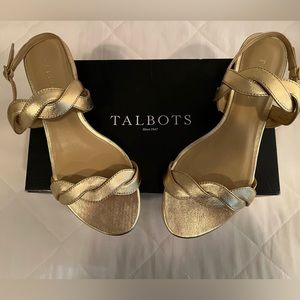 Talbots Ladies Gold Capri Twist Sandal